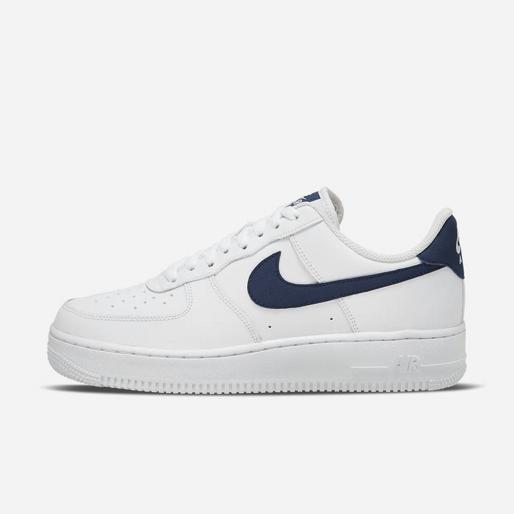 Sneakers Nike Air Force 1 '07 Blanche 2164-357 White/Midnight Navy Homme | COW-69072295